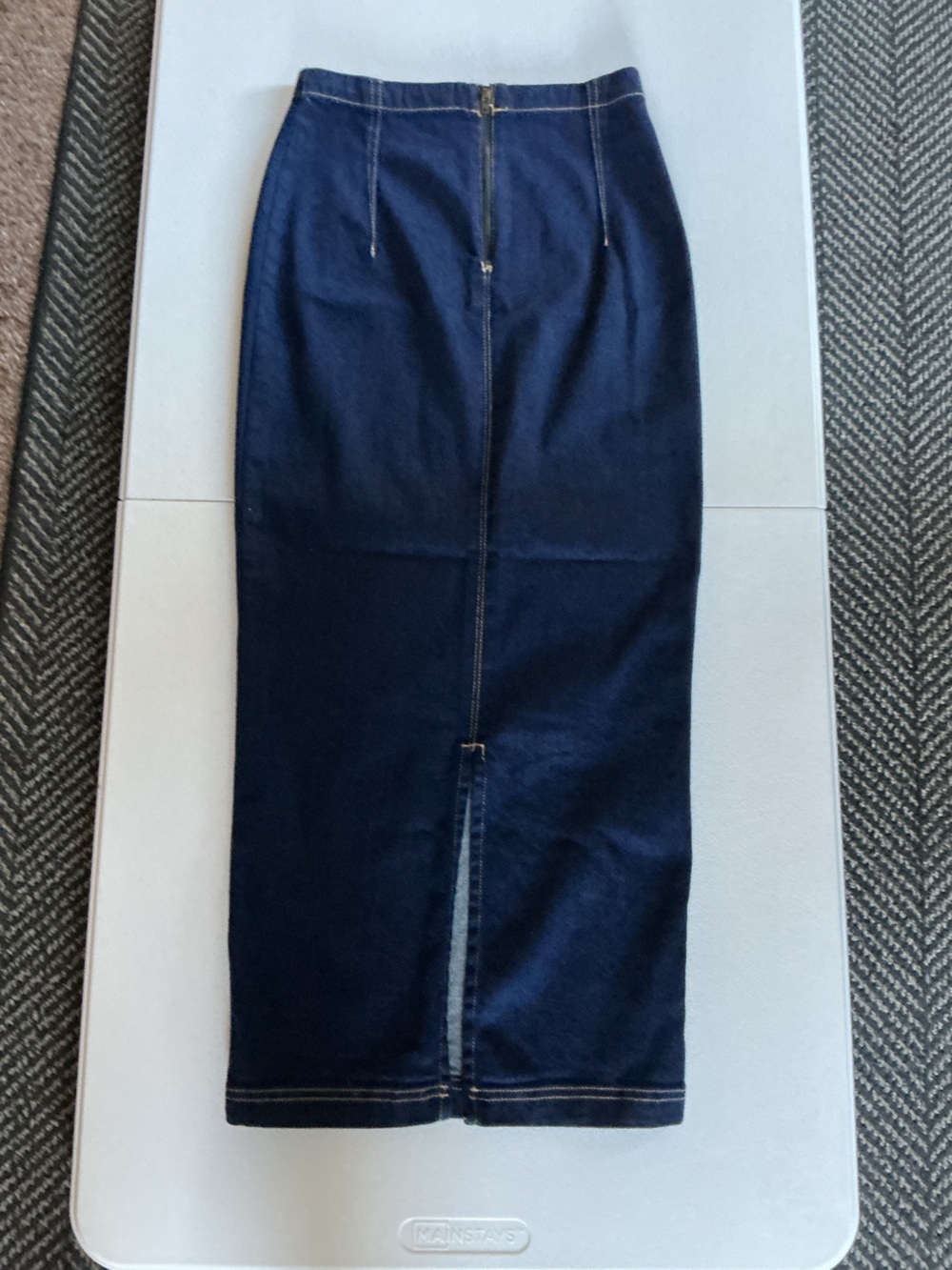Pilcro Navy Pencil Midi Skirt - Picture 5 of 9